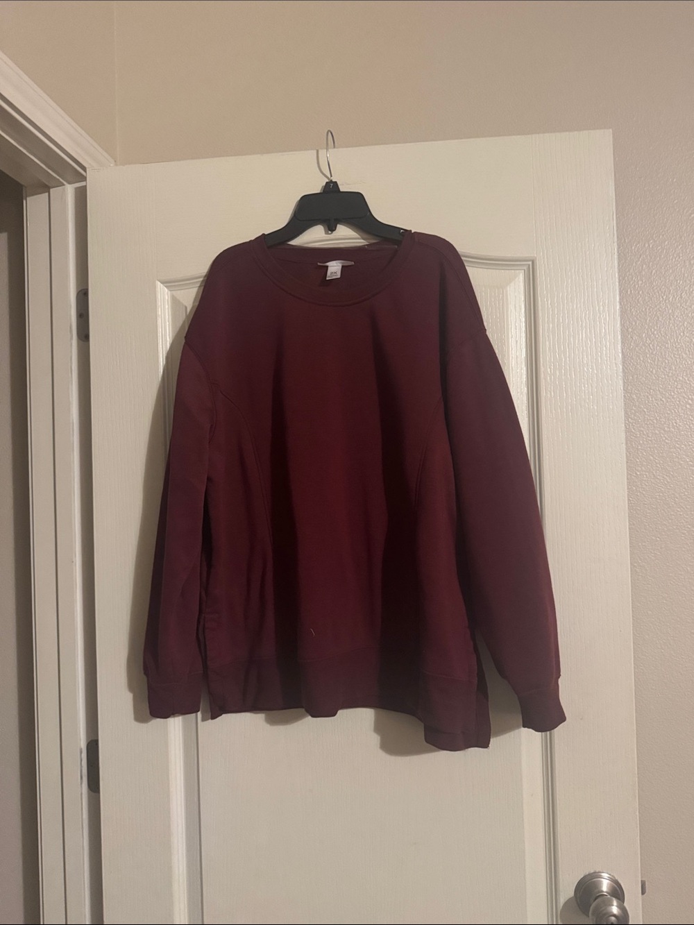 Worn once just be Burgundy Crewneck Sweatshirt